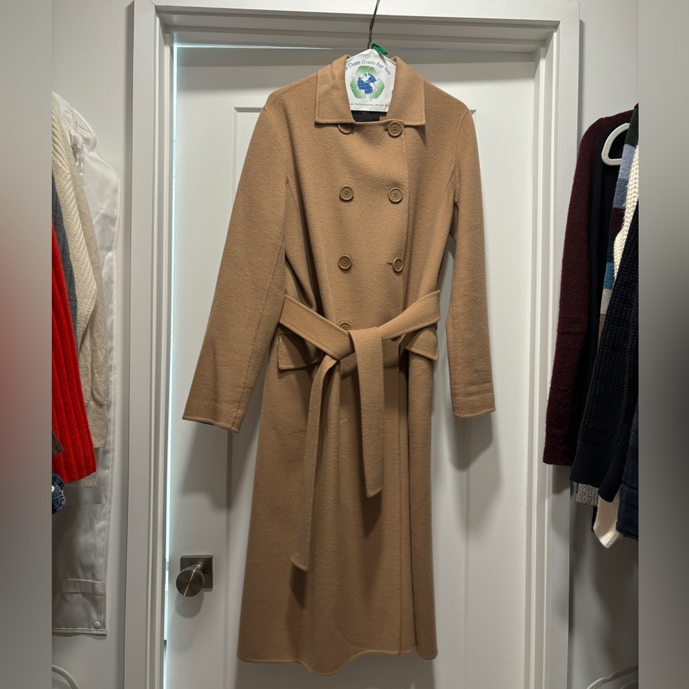 Maje Camel Long Coat